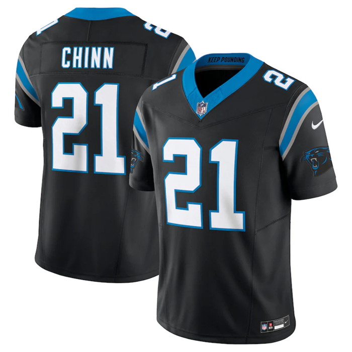 Carolina Panthers #21 Jeremy Chinn Black 2023 F.U.S.E. Vapor Untouchable Stitched Football Jersey